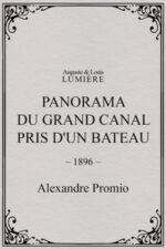 Panorama du grand Canal pris d’un bateau